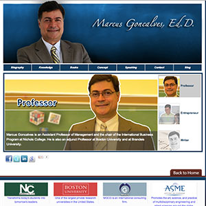 screen shot of Marcus site